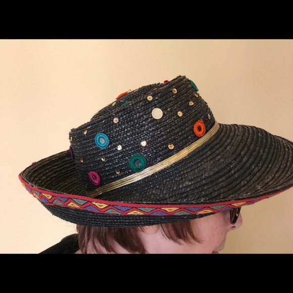 Whitall Shon wide brim hat vintage - Picture 3 of 6